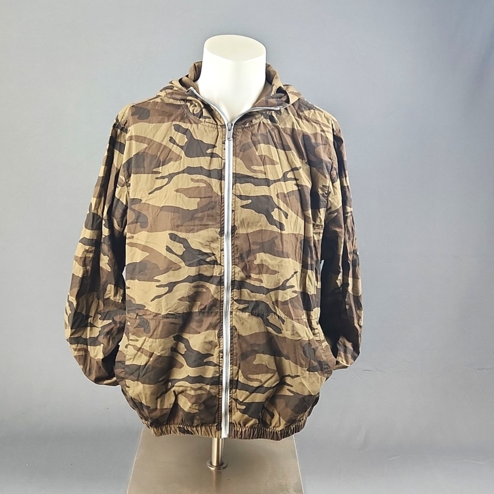 Cactus Man - Men's Lightweight Hooded Jacket - Camo - Size XL